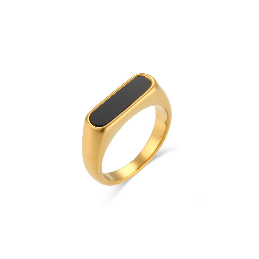 ANILLO I TITAN CON RECUBRIMIENTO DE 18K