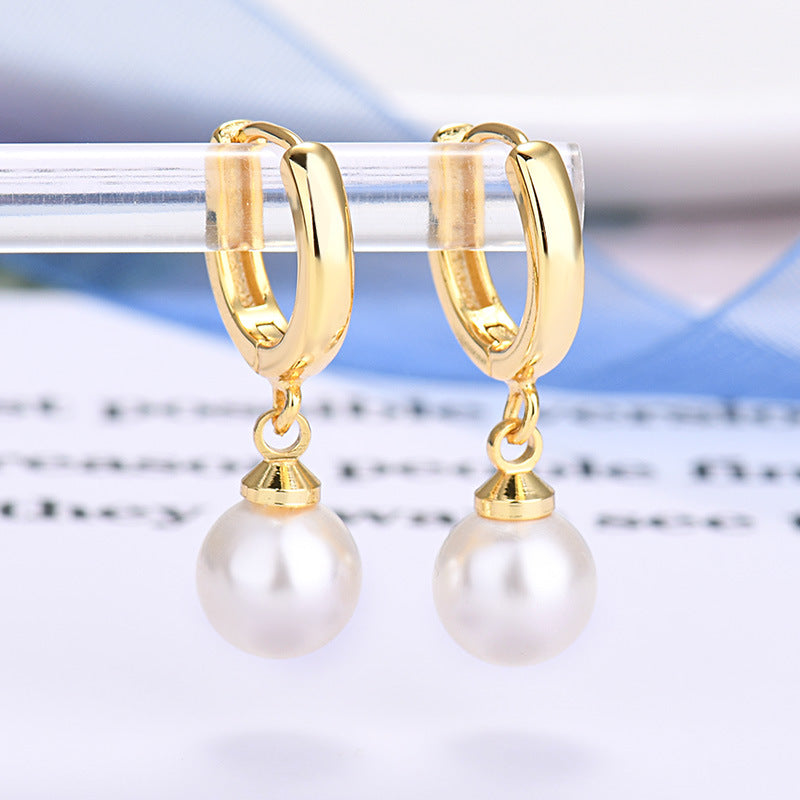 BOUCLES D'OREILLES PERLES EN ARGENT S925