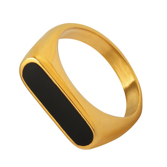 BAGUE I TITAN AVEC REVÊTEMENT 18K