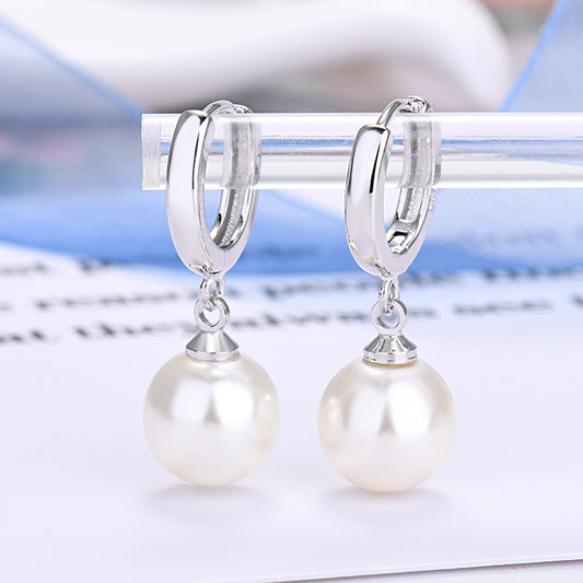 BOUCLES D'OREILLES PERLES EN ARGENT S925