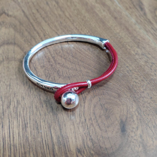 BRACELET WITH LEATHER AND METALL