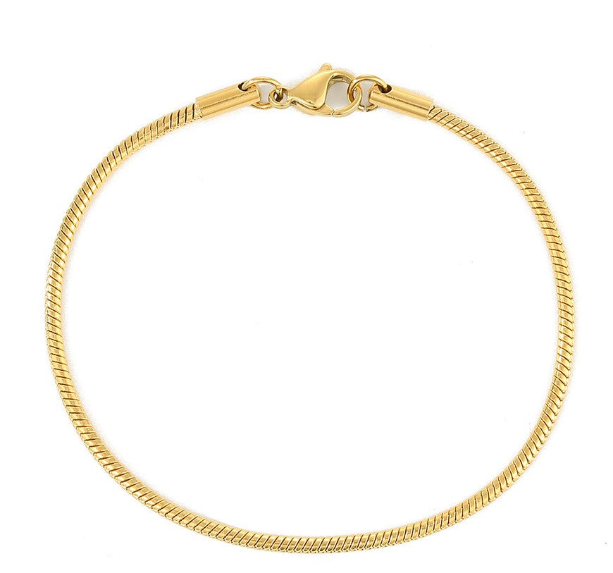 SNAKE CHAIN BRACELET IN STAINLESS STEEL