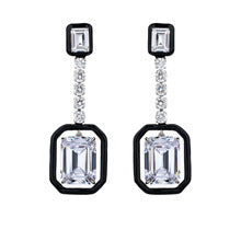 SILVER EARDROPS AS ON STAGE